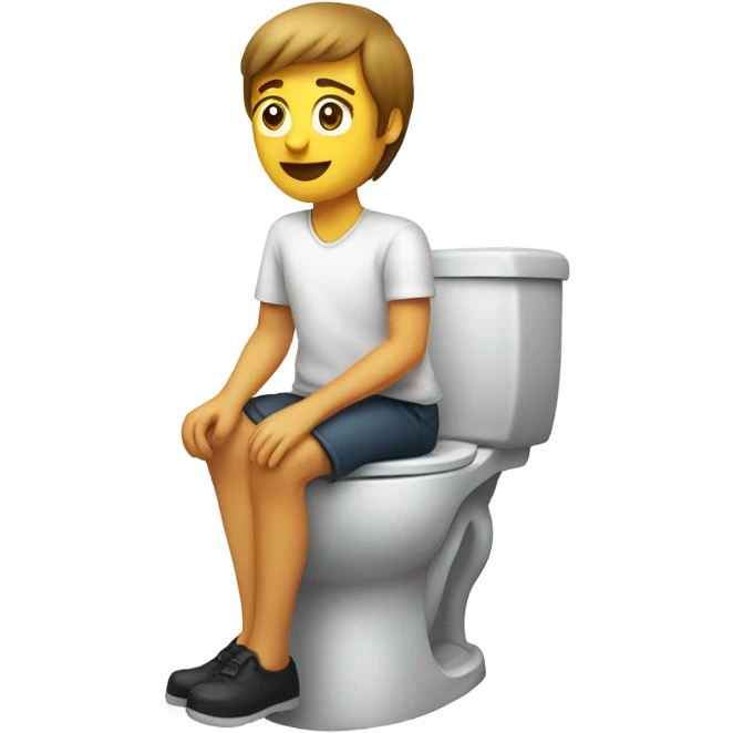 on toilet  emoji