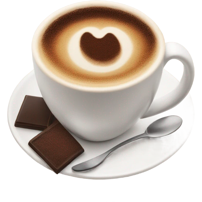 cafetera create con cappuccino emoji