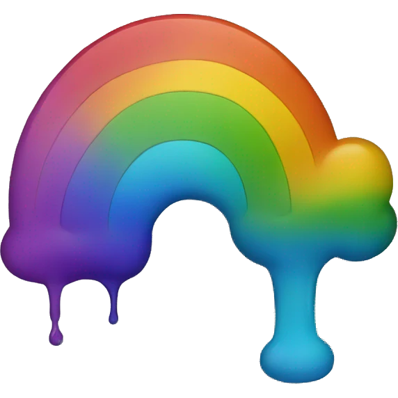 Puking rainbow emoji
