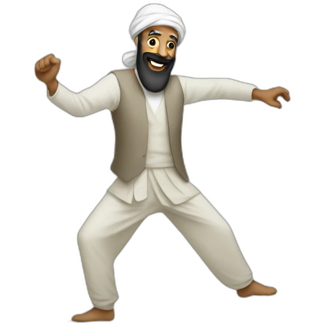 Ben Laden dancing emoji