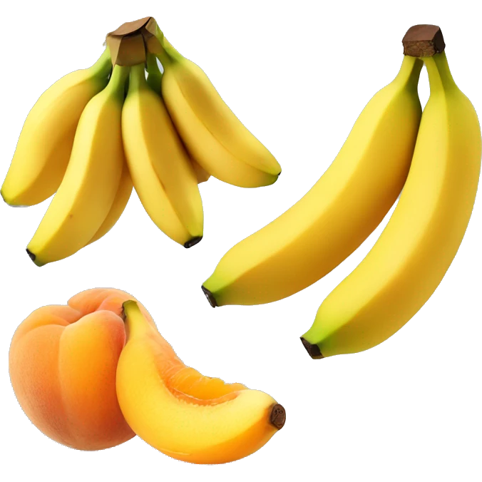 bananas and apricots emoji