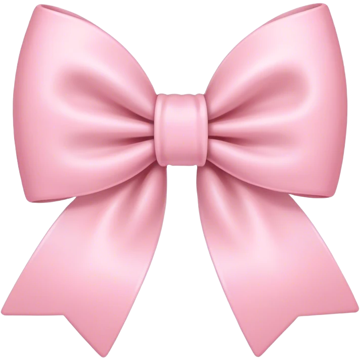 Pastel pink realistic bow emoji