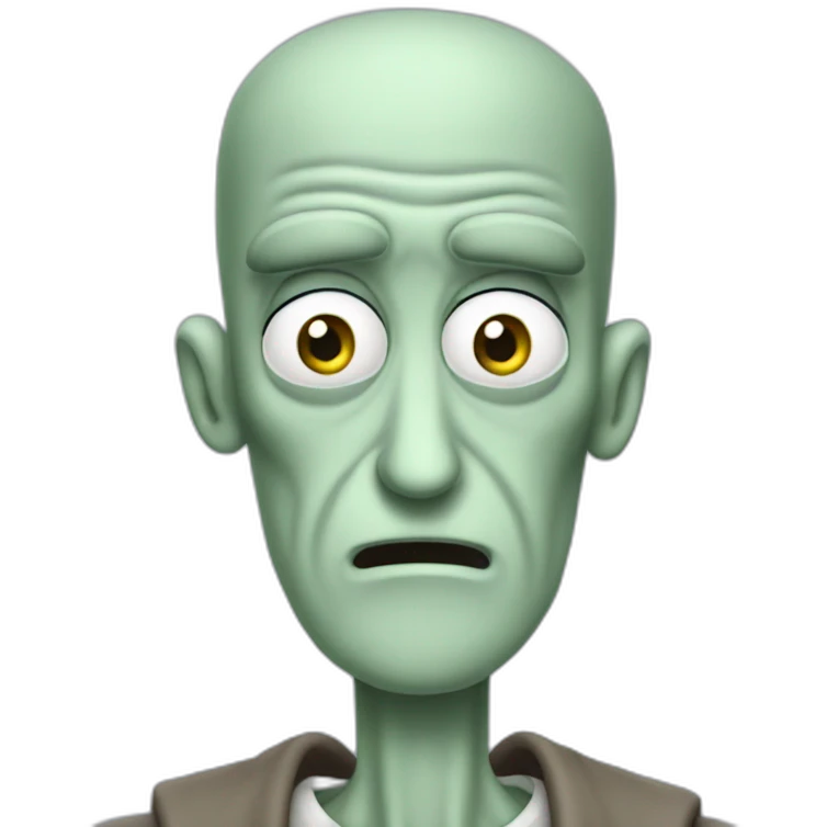 handsome squidward emoji