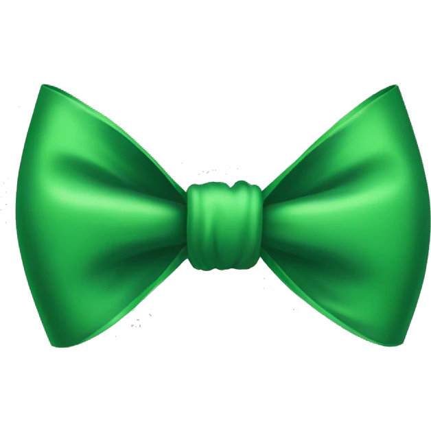 Big green bow  emoji