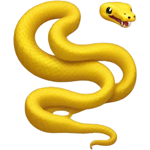 Yellow snake  emoji