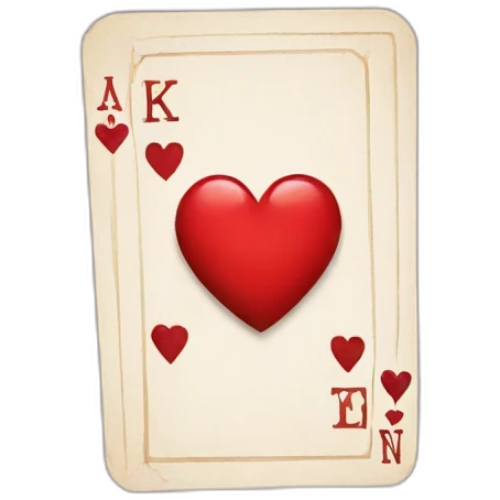 Heart King card emoji