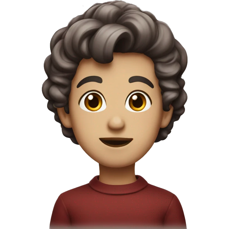 50's dark red  emoji