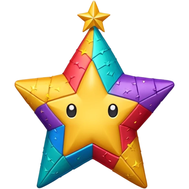 Piñatas de estrella emoji