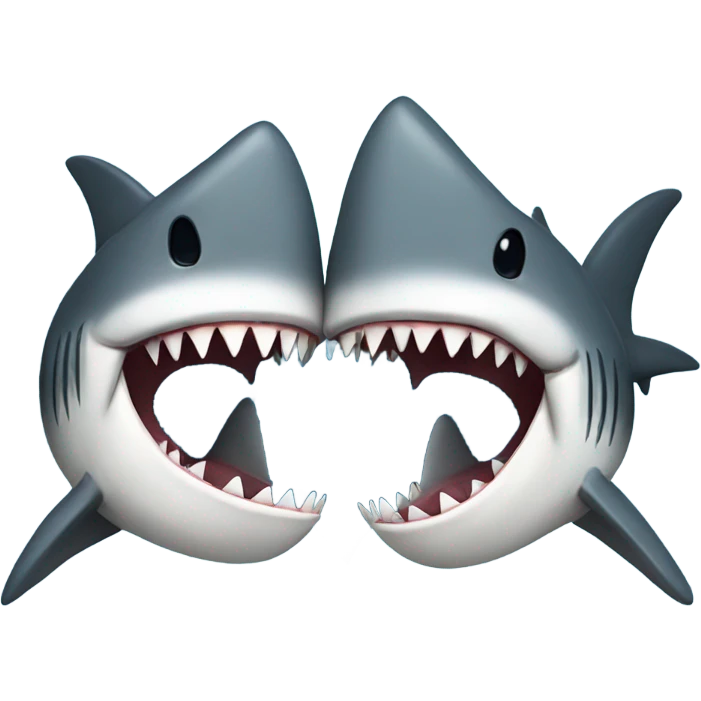 Sharks kissing  emoji