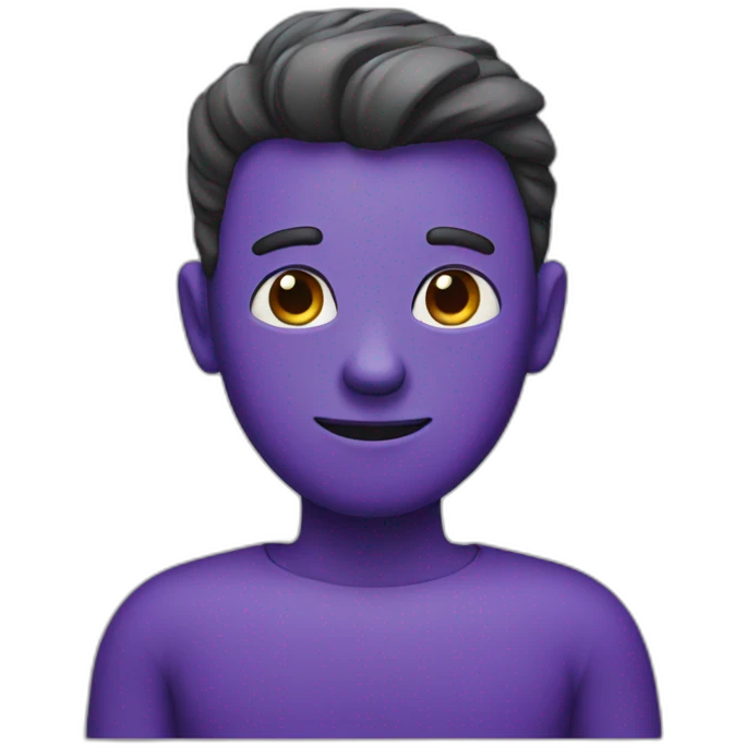 Purple guy emoji