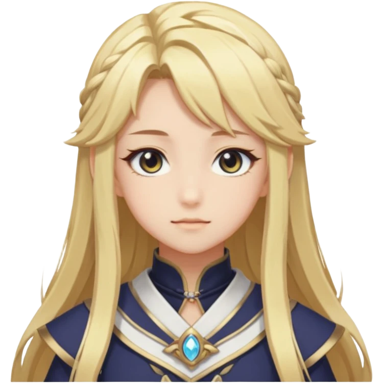 Lumine from Genshin Impact in Hoyoverse Anime Style  emoji