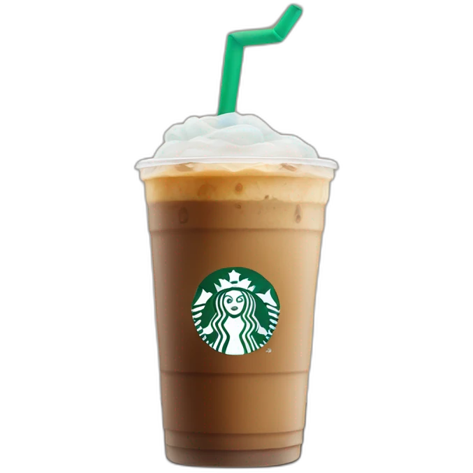 Starbucks ice coffee emoji