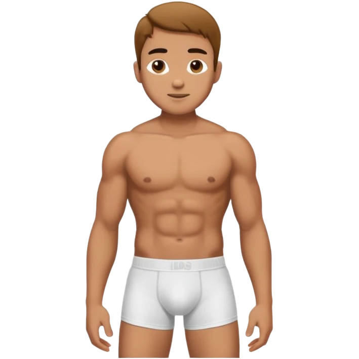 A man in small underwear emoji