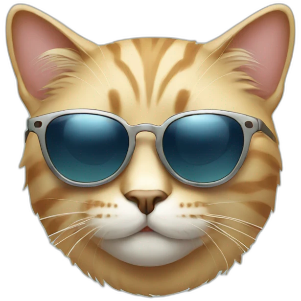 Cat with sunglasses emoji