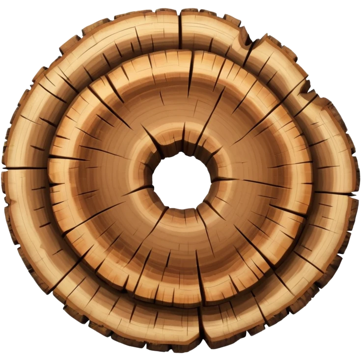 tree stump top view emoji