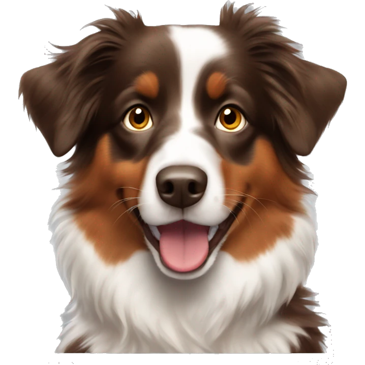 Red tri Australian shepherd  emoji