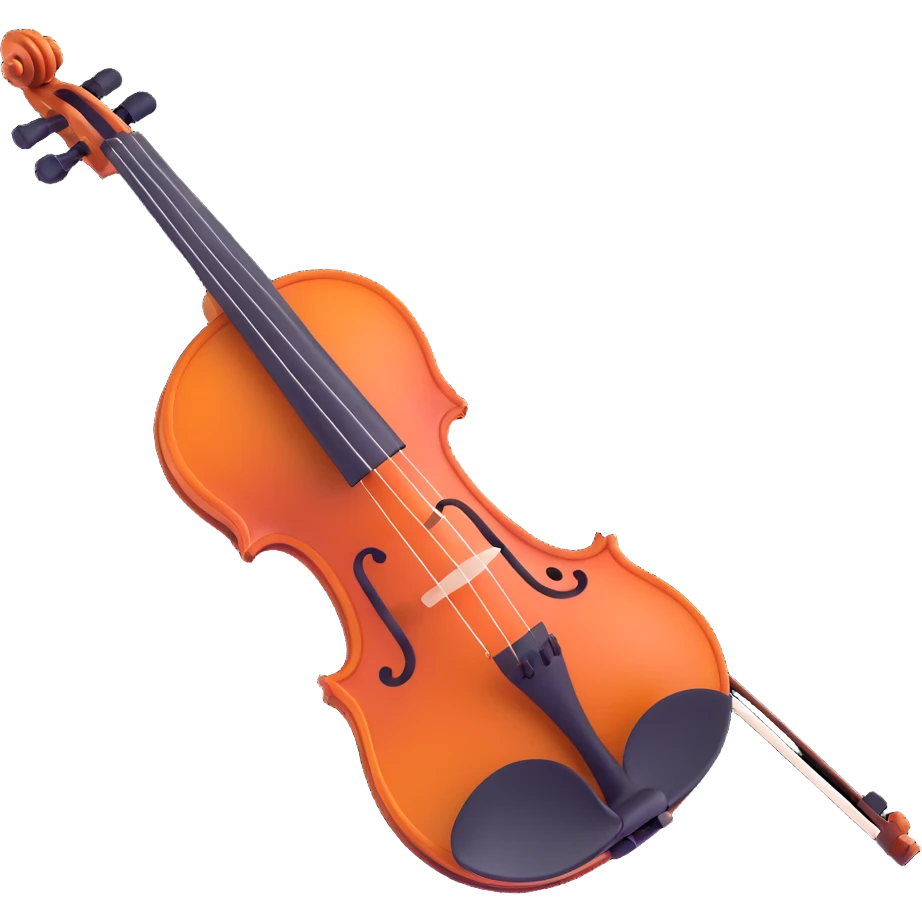 A violin emoji