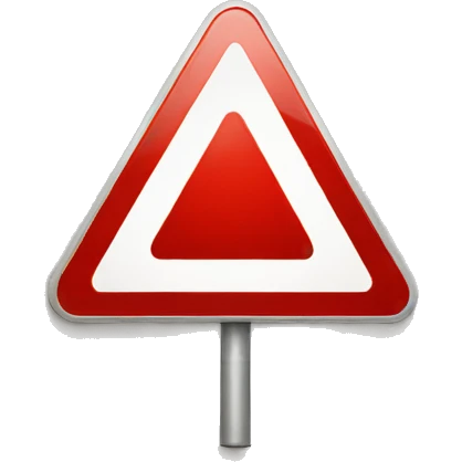 red triangle road sign with the text "LA SCENE" emoji