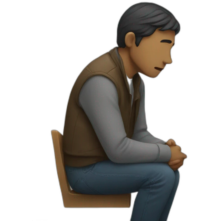 person desperately waiting emoji