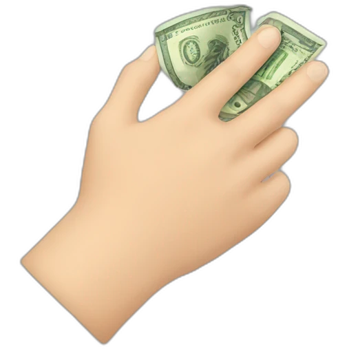 hand-under-coin-hryvnia emoji