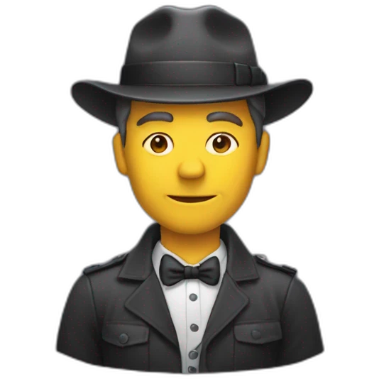 Un homme déguisé pour Halloween emoji