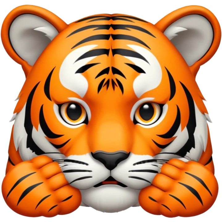 facepalm tiger face for Twitch emote emoji
