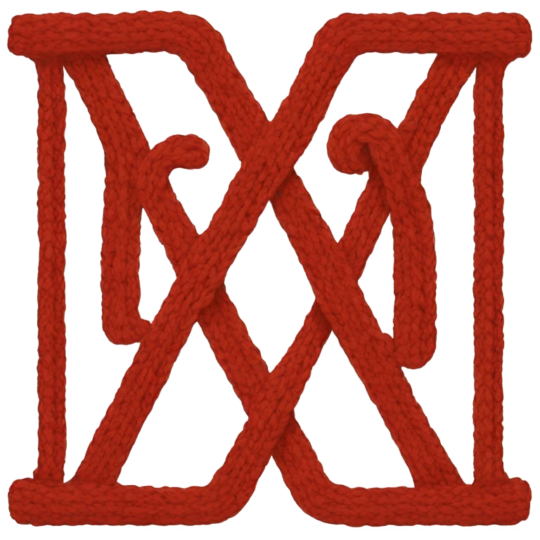 Harry Potter red knitted sweater with a letter R emoji