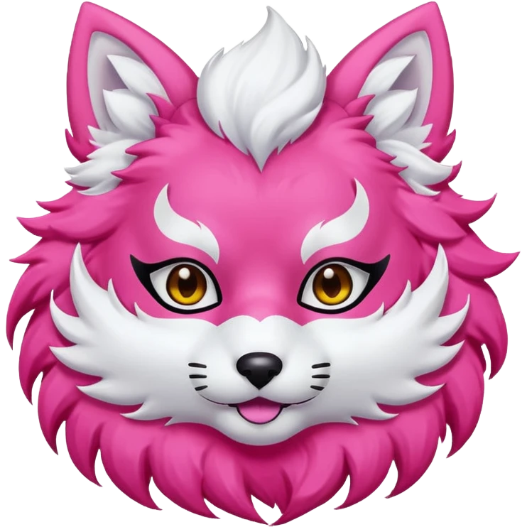 pink kitsune emoji