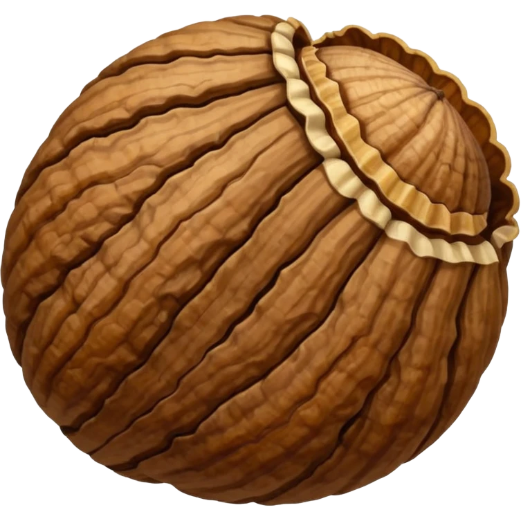 walnut with shell emoji