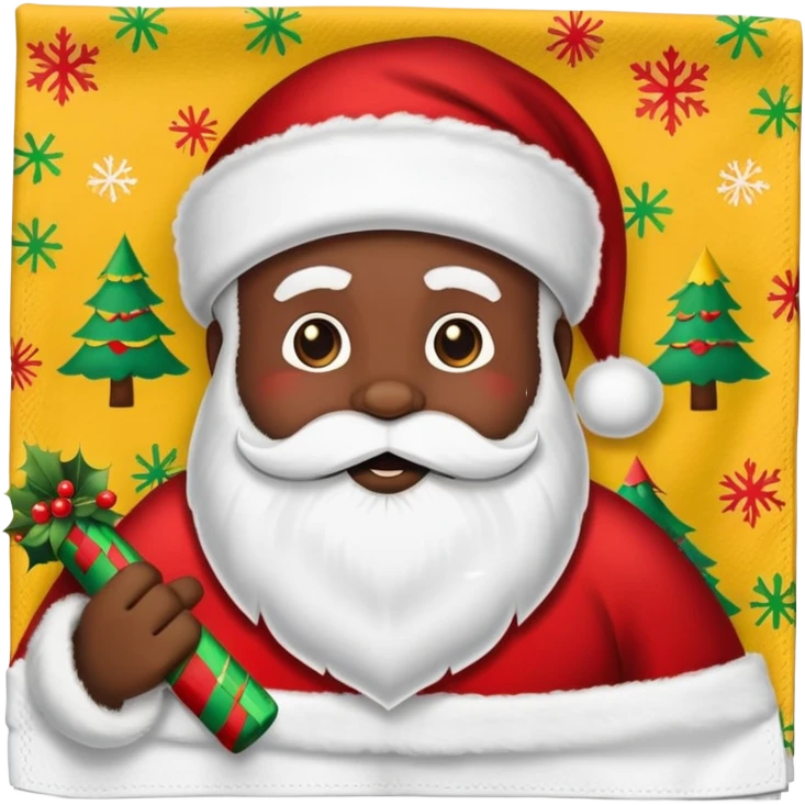 a african santa napkin emoji