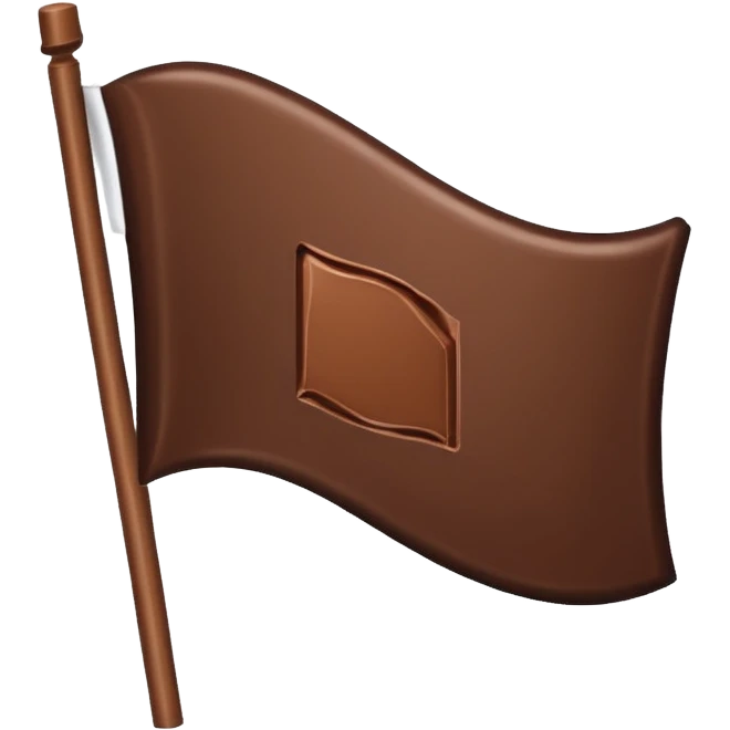a flag with chocolate symbol  emoji