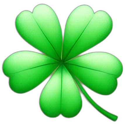 CLOVER 5 leaf emoji