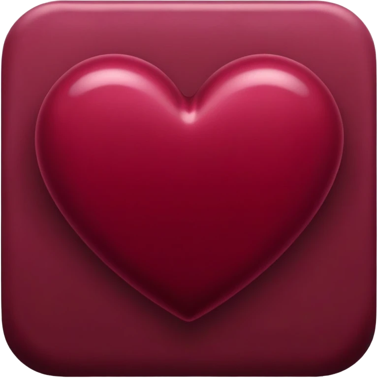 burgundy heart emoji