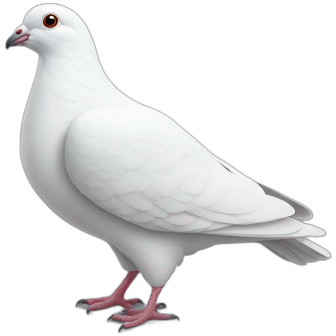 white pigeon emoji