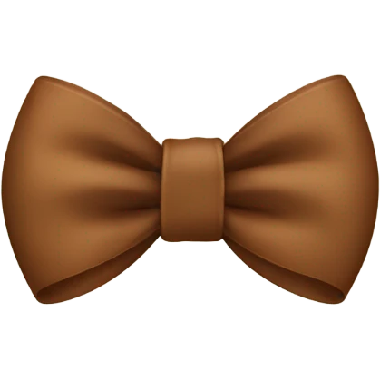 brown bow emoji