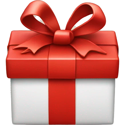 red gift box emoji