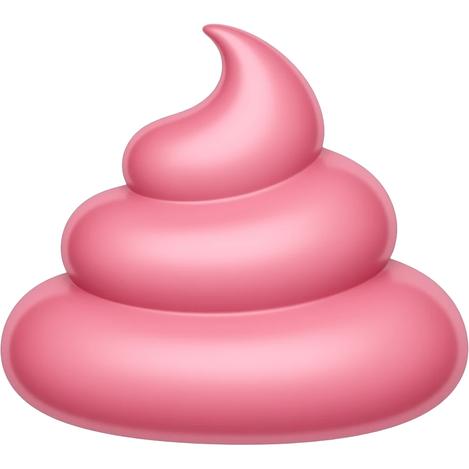 Pink poo emoji