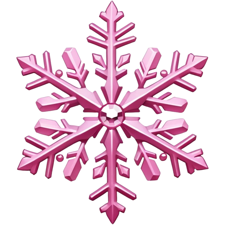 pink snowflak emoji