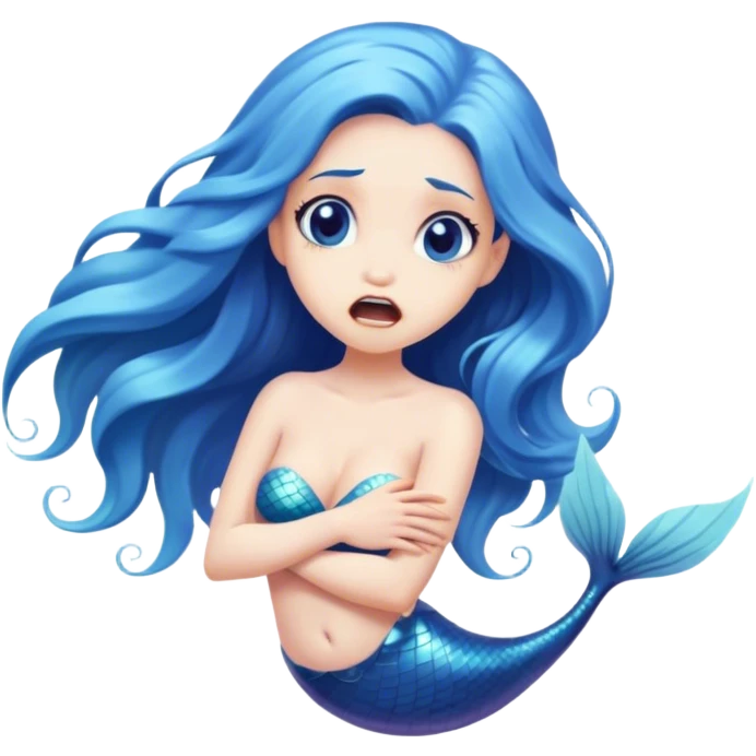 Mermaid shock  emoji