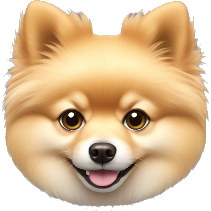 light yellow pomeranian  emoji