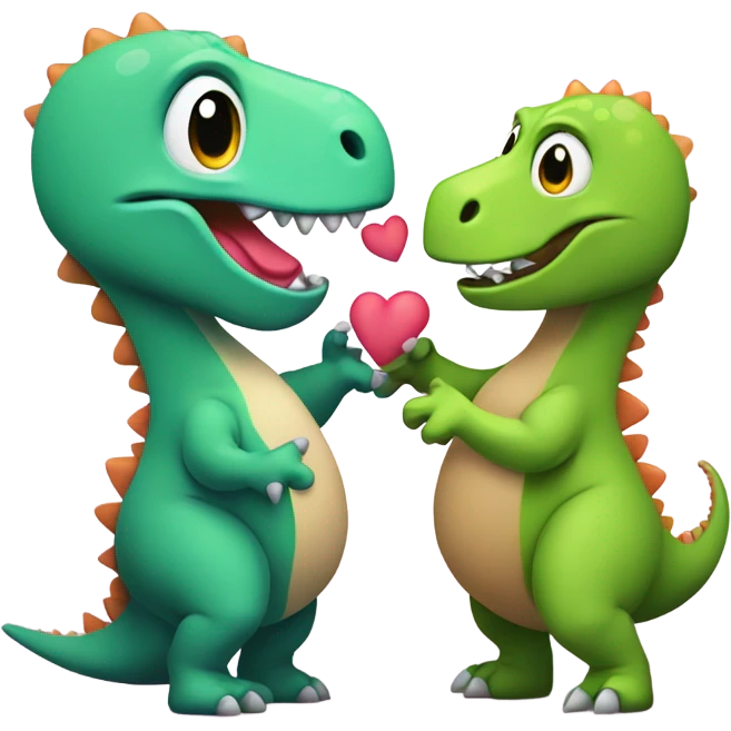 Gay dinosaurs emoji