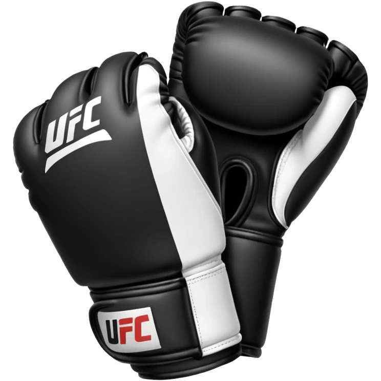 Black and white UFC Glove emoji