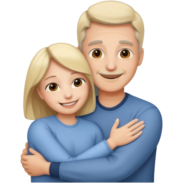 abrazar a mi papa mama emoji