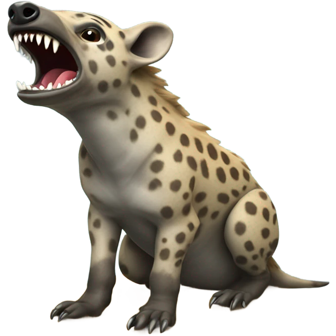 Hyena eat dolphin emoji