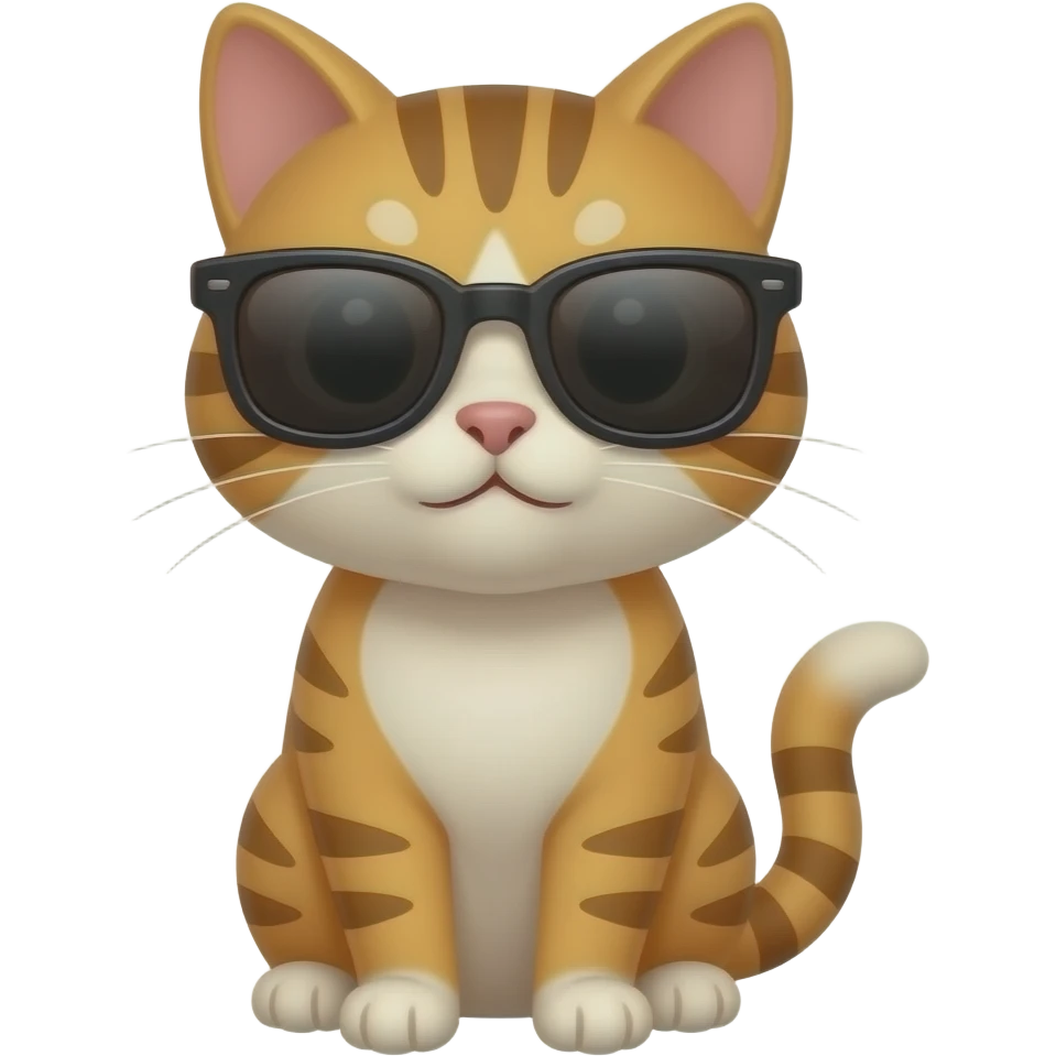 Cat wearing sunglasses emoji