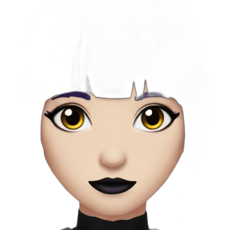 Elissabat-with-bangs-long-hair-dark-purple-and-black-vampire-goth-makeup-pinkeyes-romanticgothcloses- emoji
