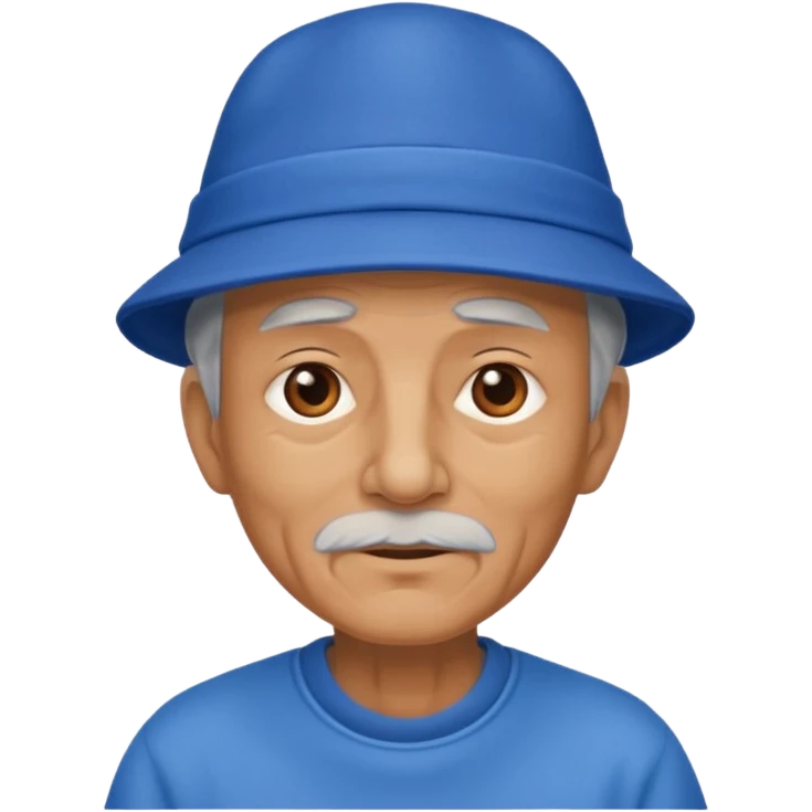 old man with blue hat emoji