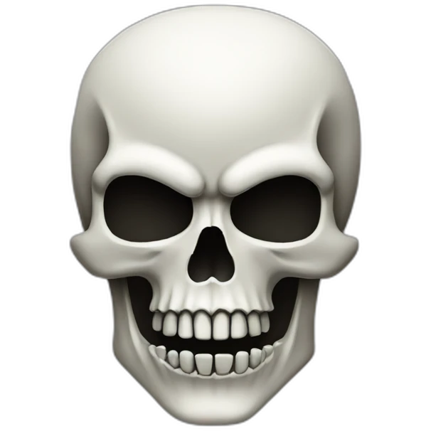 Slash skull design emoji