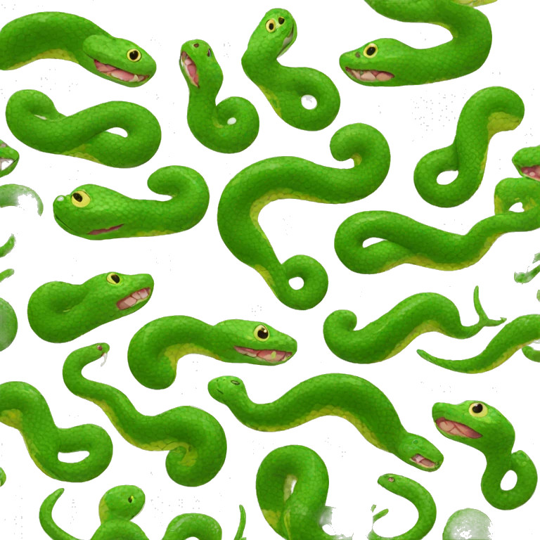 Snake nail polish emoji