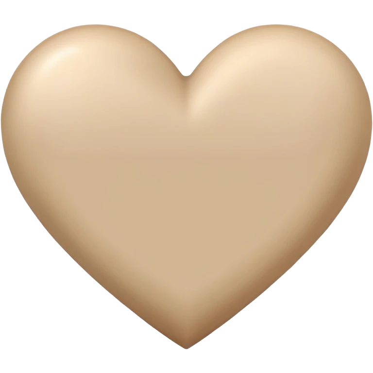 Beige heart  emoji